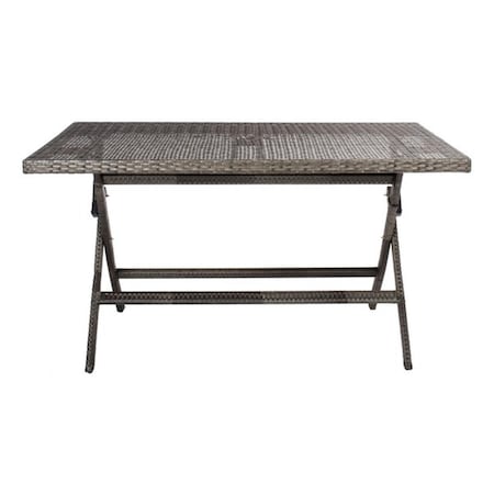 Safavieh Akita Folding Table, Grey Brown & White PAT7503C